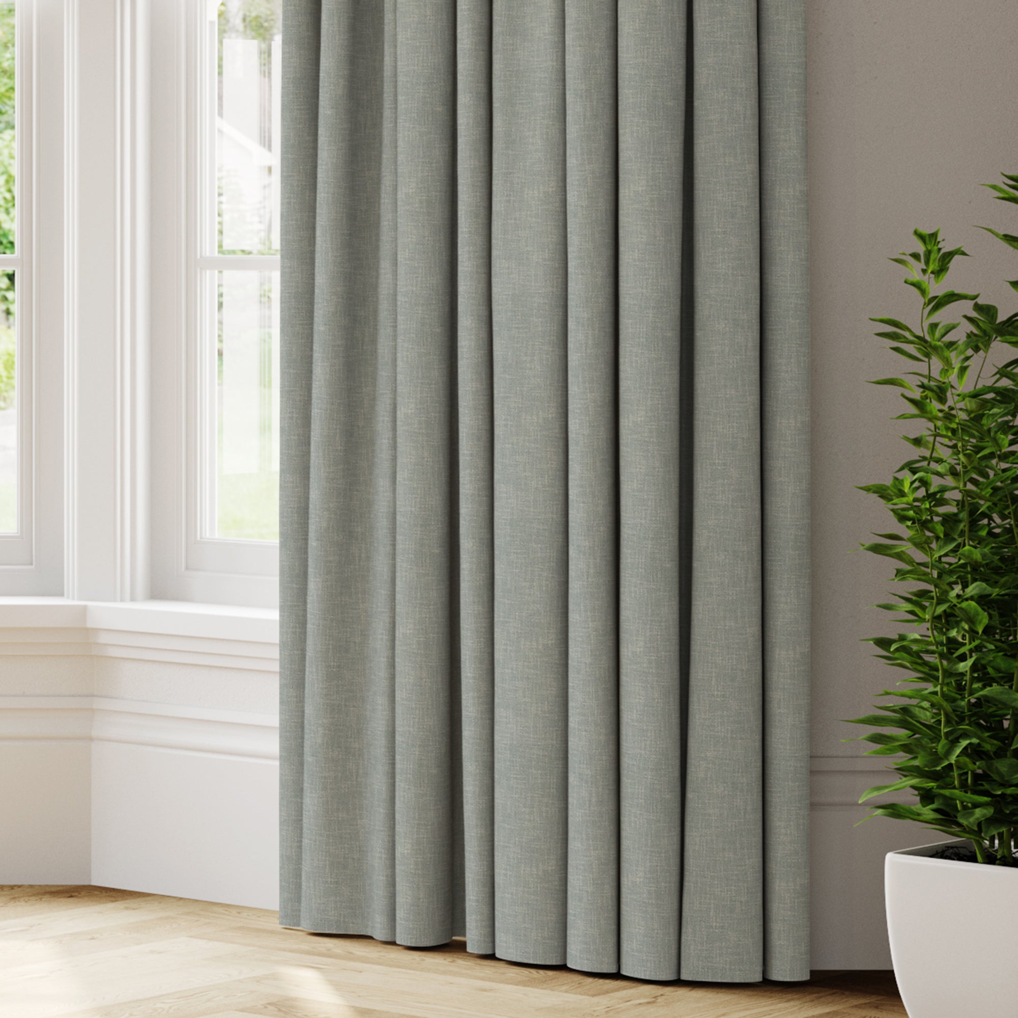 Hessian Made to Measure Curtains blue Price Comparisons | Compare The Build