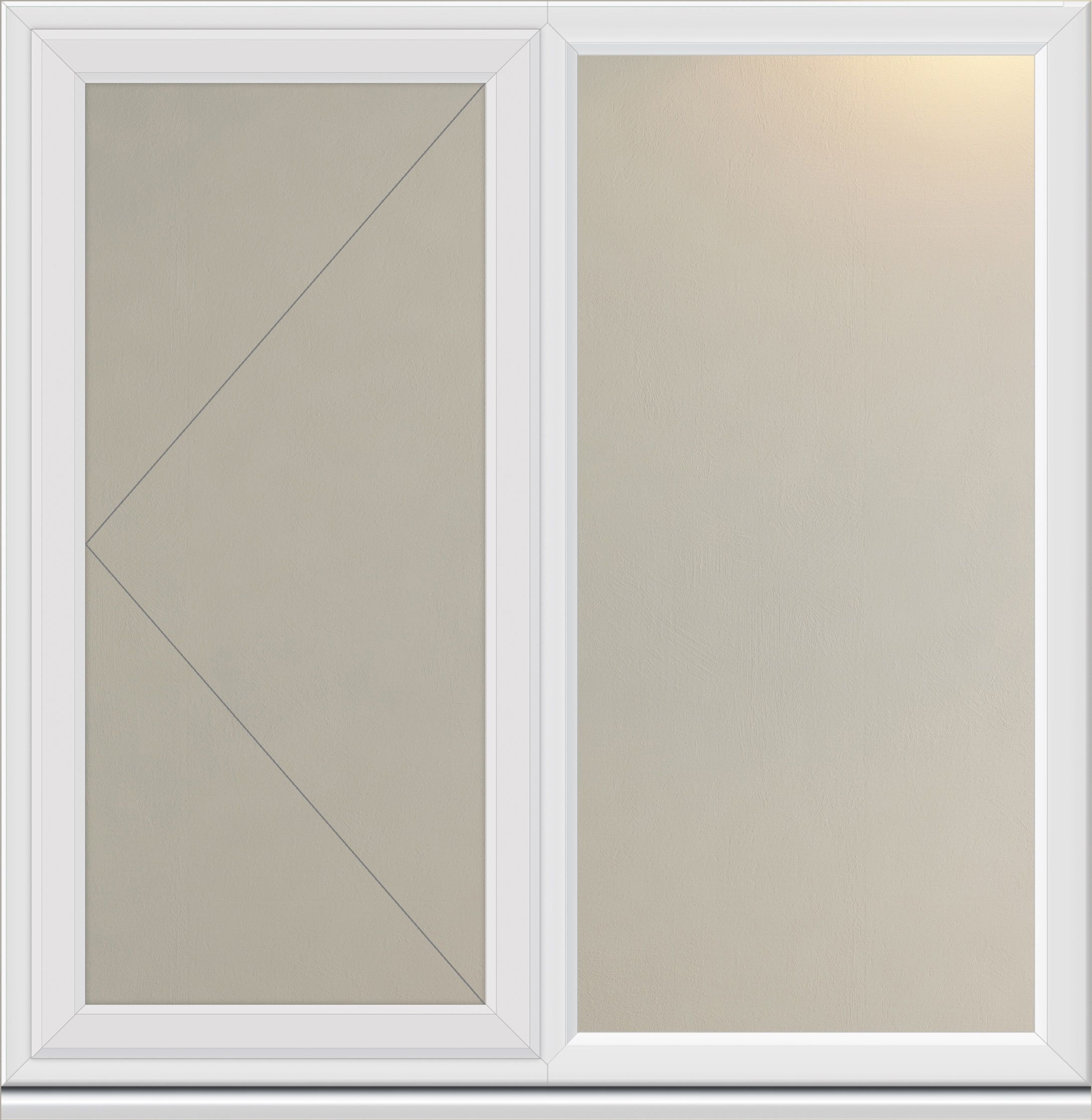 Crystal Clear Double Glazed White Upvc Lh Side Hung Casement Window, (H)1190mm (W)1190mm Price Comparisons | Compare The Build