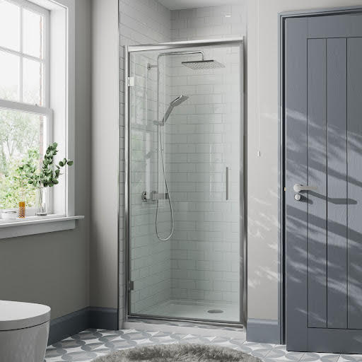 Diamond Hinged Shower Door 800mm - 8mm Price Comparisons | Compare The Build