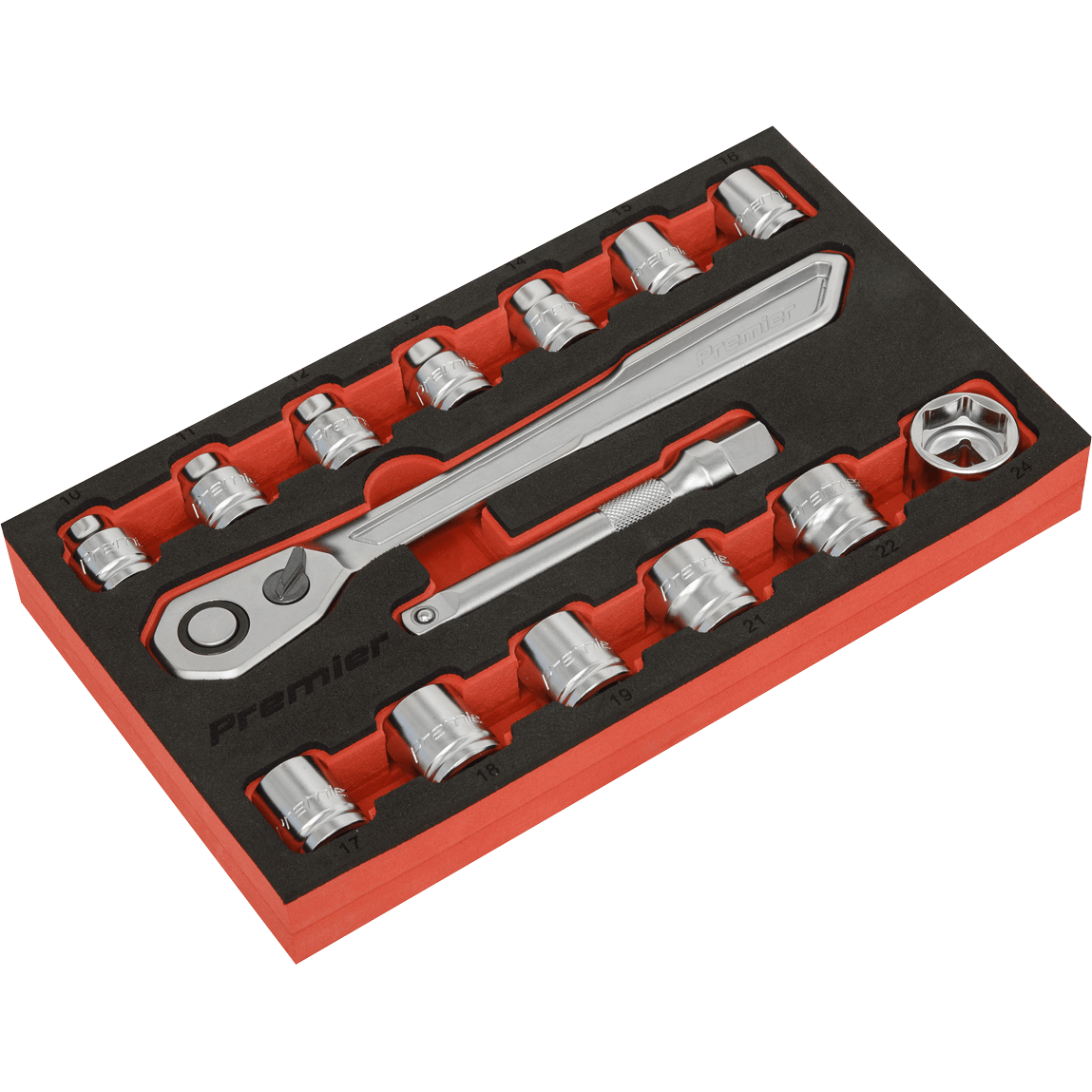 Sealey 15 Piece 1/2" Drive Low Profile Socket Set 1/2" Price Comparisons | Compare The Build