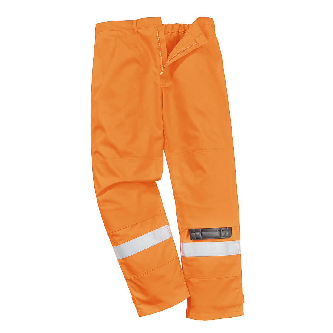 Biz Flame Plus Mens Flame Resistant Trousers Orange 2XL 34" | Compare The Build