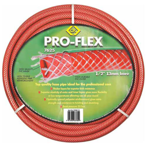 CK Pro Flex Garden Hose Pipe 1/2" / 12.5mm 50m Red Price Comparisons | Compare The Build