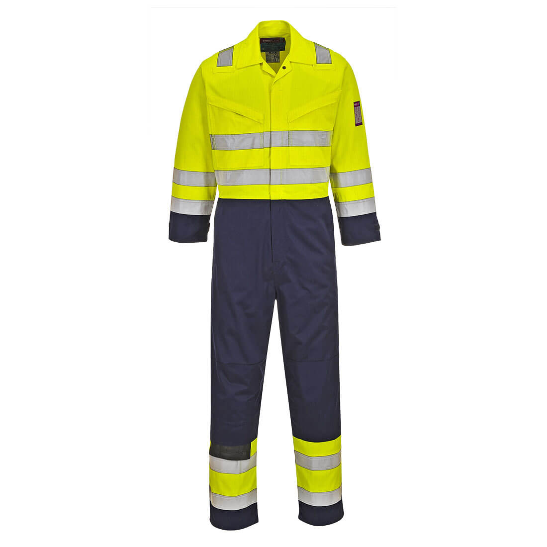 Modaflame Flame Resistant Hi Vis Overall Yellow / Navy 5XL 32" Price Comparisons | Compare The Build