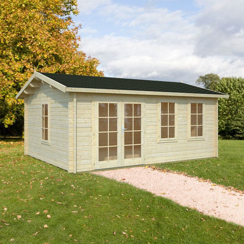 Palmako Iris 5.3m x 4.1m Log Cabin Garden Building (44mm) Price Comparisons | Compare The Build