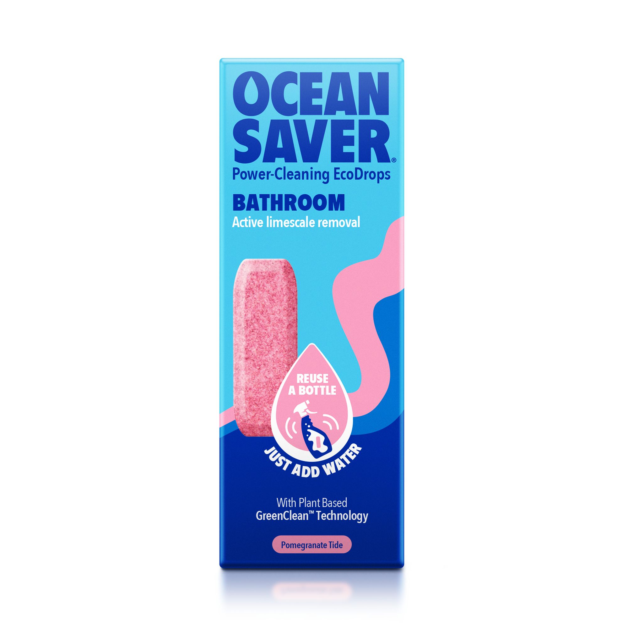 Oceansaver Ecodrops Concentrated Pomegranate Tide Bathroom Cleaning Spray, 15G | Compare The Build