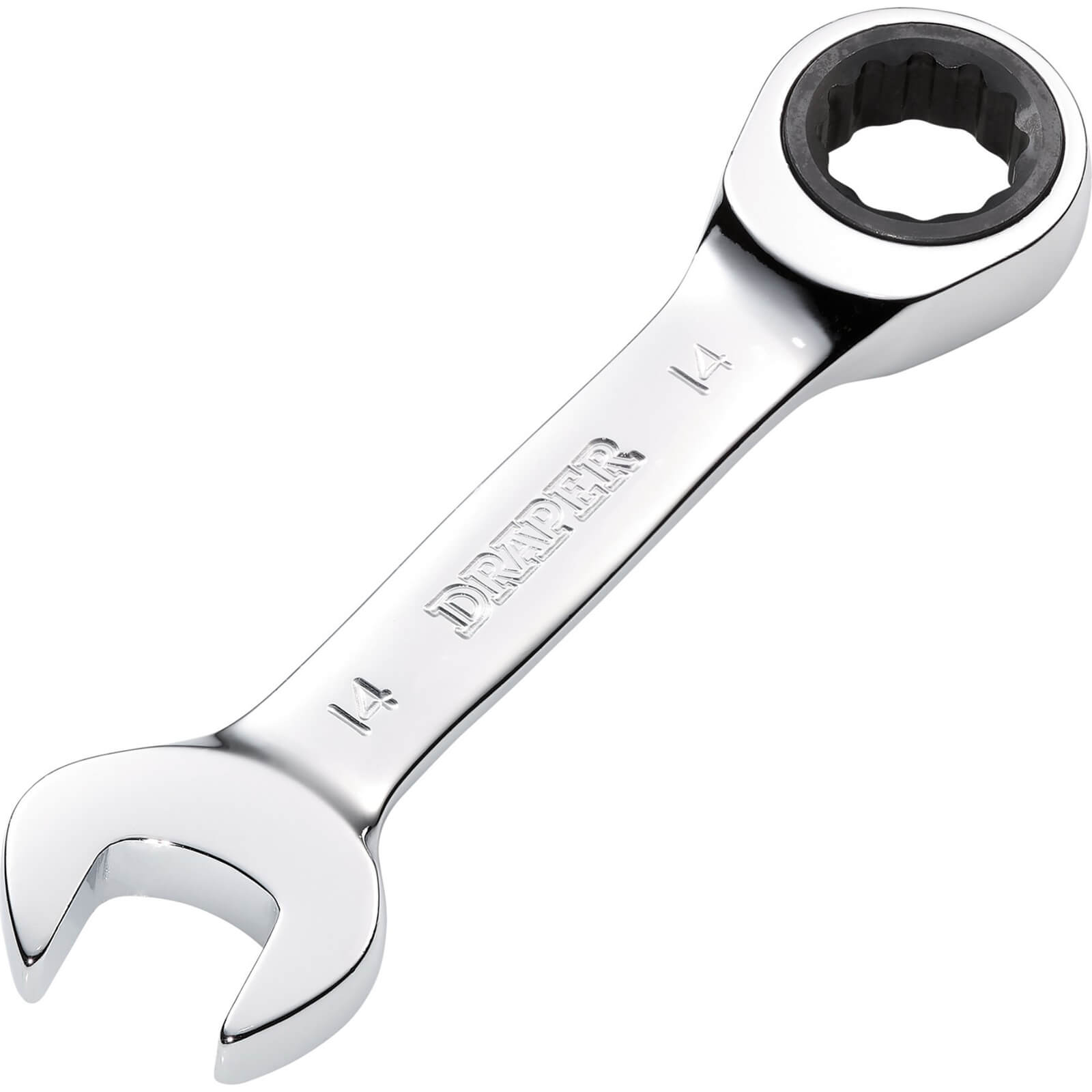 Draper Hi-Torq Stubby Ratchet Combination Spanner 14mm | Compare The Build