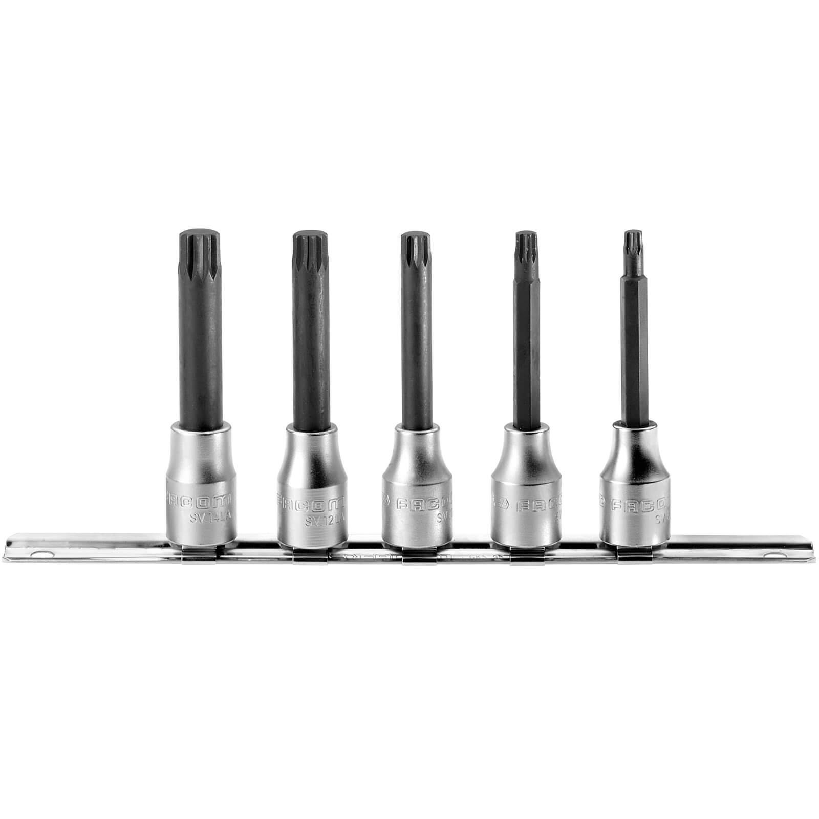 Facom SV.J5 1/2" Drive 5 Piece XZN Spline Socket Head Bits 1/2" Price Comparisons | Compare The Build