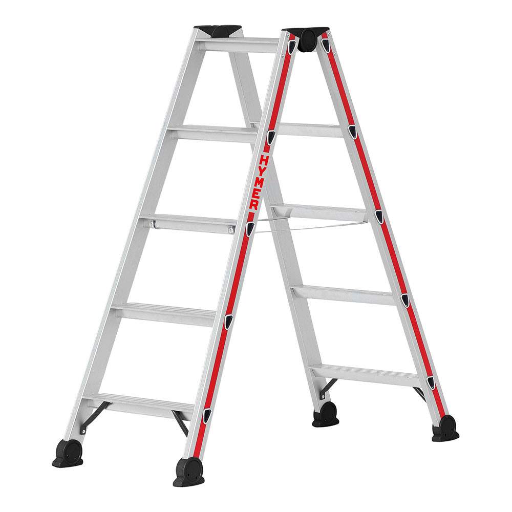 Hymer 4024 2 Section Double Sided Stepladder 1.15m - 1.28m 402410 Price Comparisons | Compare The Build