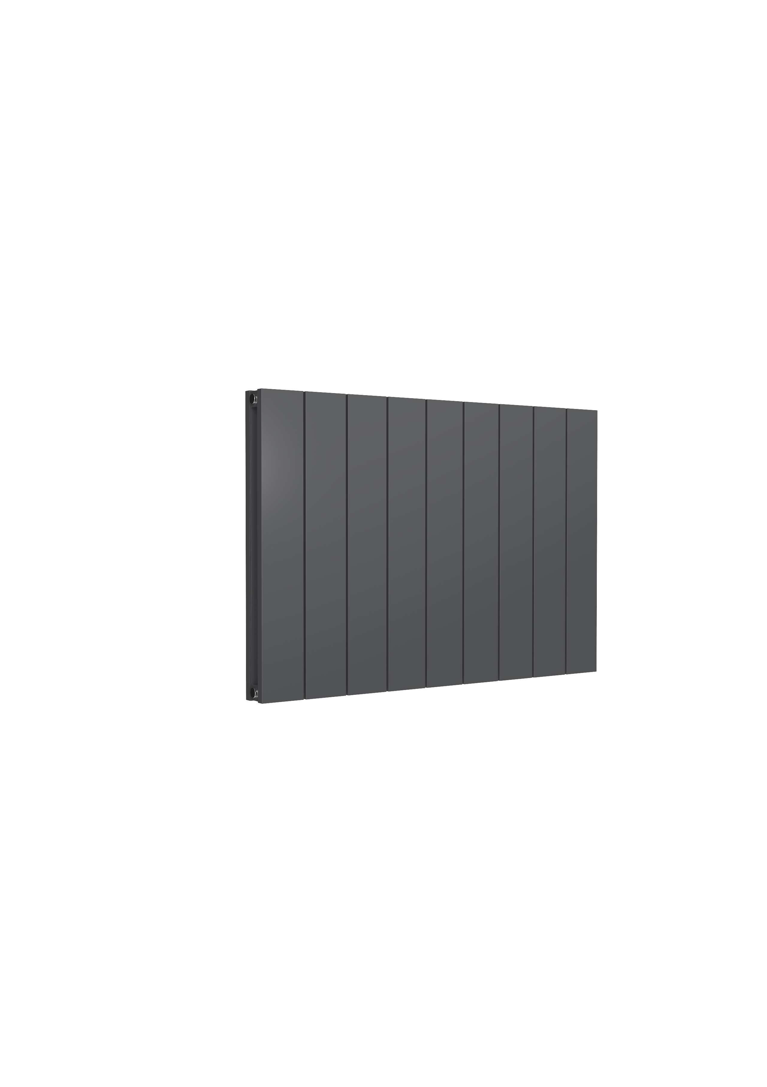 Reina Casina Horizontal Aluminium Designer Radiator, Anthracite, 600mm x 850mm | Compare The Build