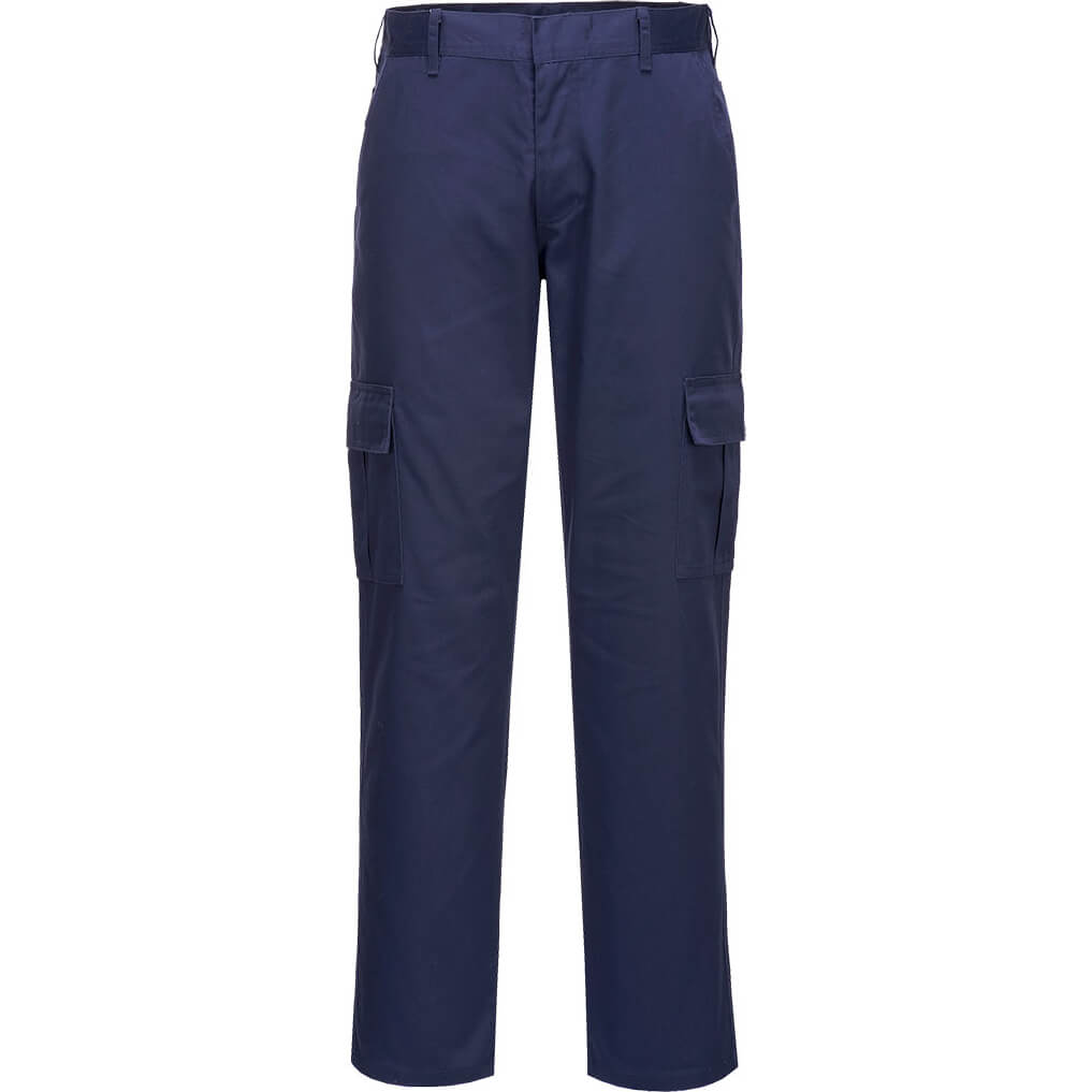 Portwest Slim Fit Combat Trousers Navy Blue 42" 31" | Compare The Build