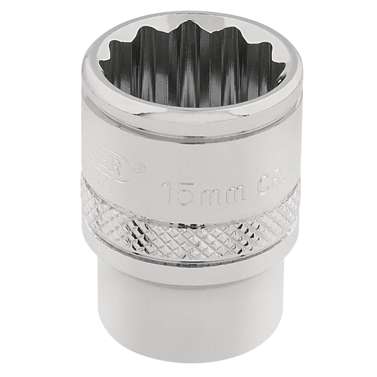 Draper 3/8" Drive Polished Finish Hi Torq Bi Hexagon Socket Metric 3/8" 15mm Price Comparisons | Compare The Build