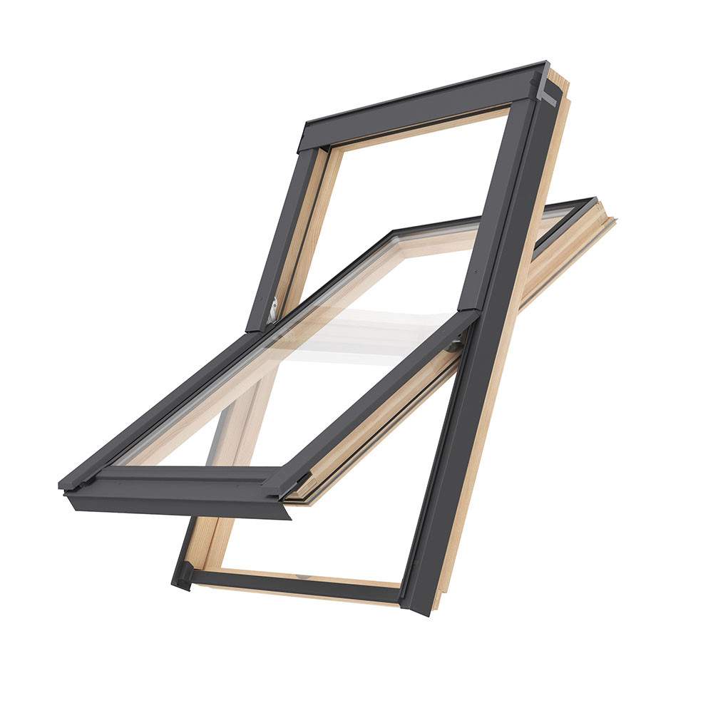 RoofLITE+ Slim Vent Centre Pivot Roof Window - 78cm x 98cm DVY M4A B900 PLUS Price Comparisons | Compare The Build