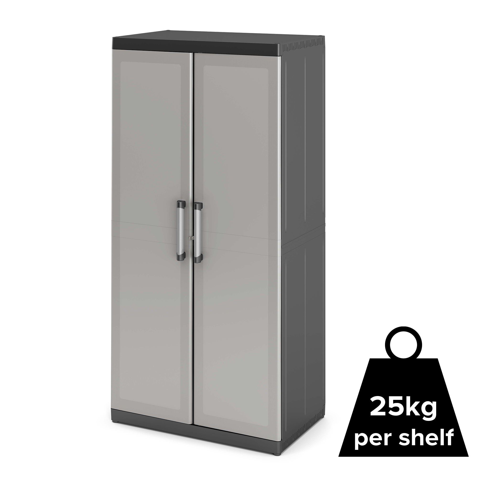 Form Links 4 Shelf Polypropylene Xl Tall Utility Storage Cabinet | Compare The Build