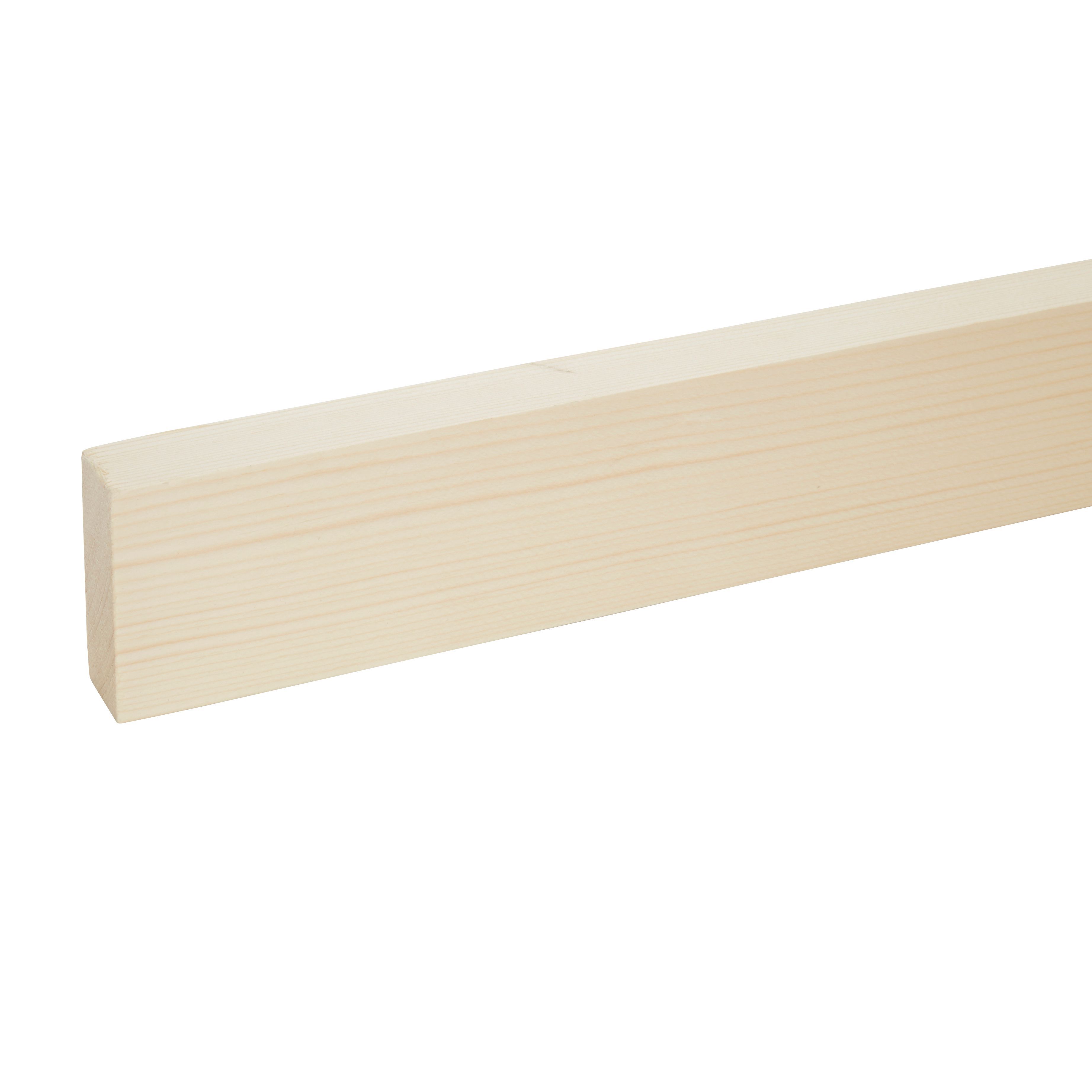 Metsä Wood Smooth Planed Square Edge Whitewood Spruce Stick Timber (L)2.4M (W)70mm (T)27mm, Pack Of 4 | Compare The Build