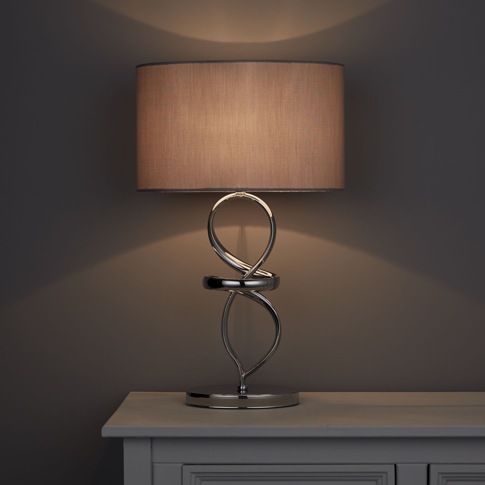 Colours Hadwick Twisted Matt Chrome Effect Table Lamp Price Comparisons | Compare The Build
