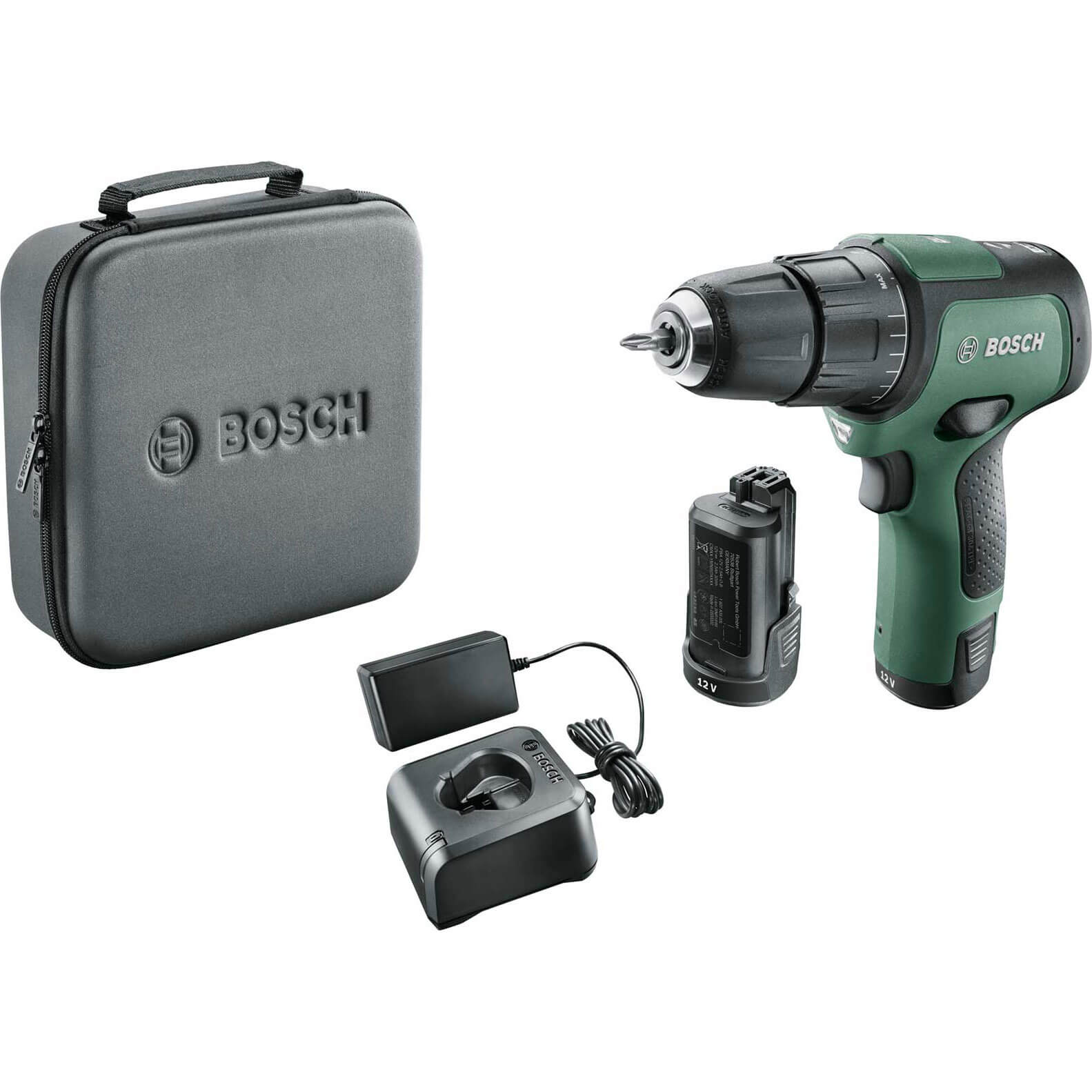 Bosch EASYIMPACT 12v Cordless Brushless Combi Drill 2 x 2ah Li-ion Charger Bag Price Comparisons | Compare The Build