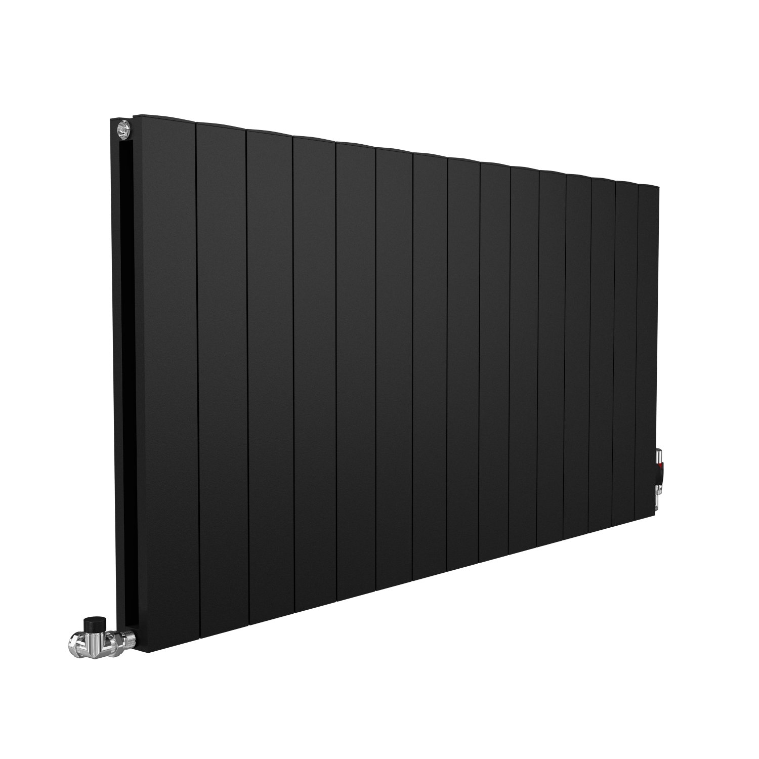 Apollo Magenta Aluminum Horizontal Radiator, Black Metallic Flat, 600mm x 1195mm Price Comparisons | Compare The Build