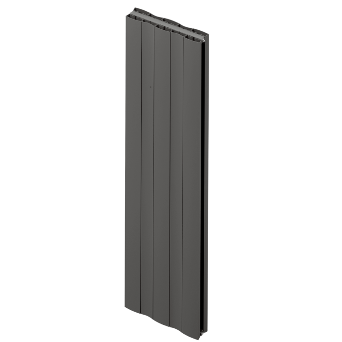 Apollo Malpensa Aluminium Vertical Radiator, Anthracite Wave, 1800mm x 568mm | Compare The Build