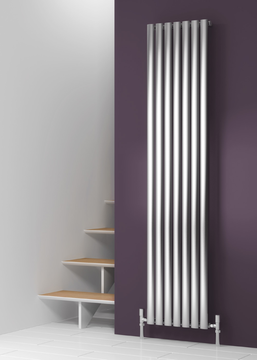 Reina Nerox Vertical Designer Radiator, Satin, 1800mm x 354mm Price Comparisons | Compare The Build