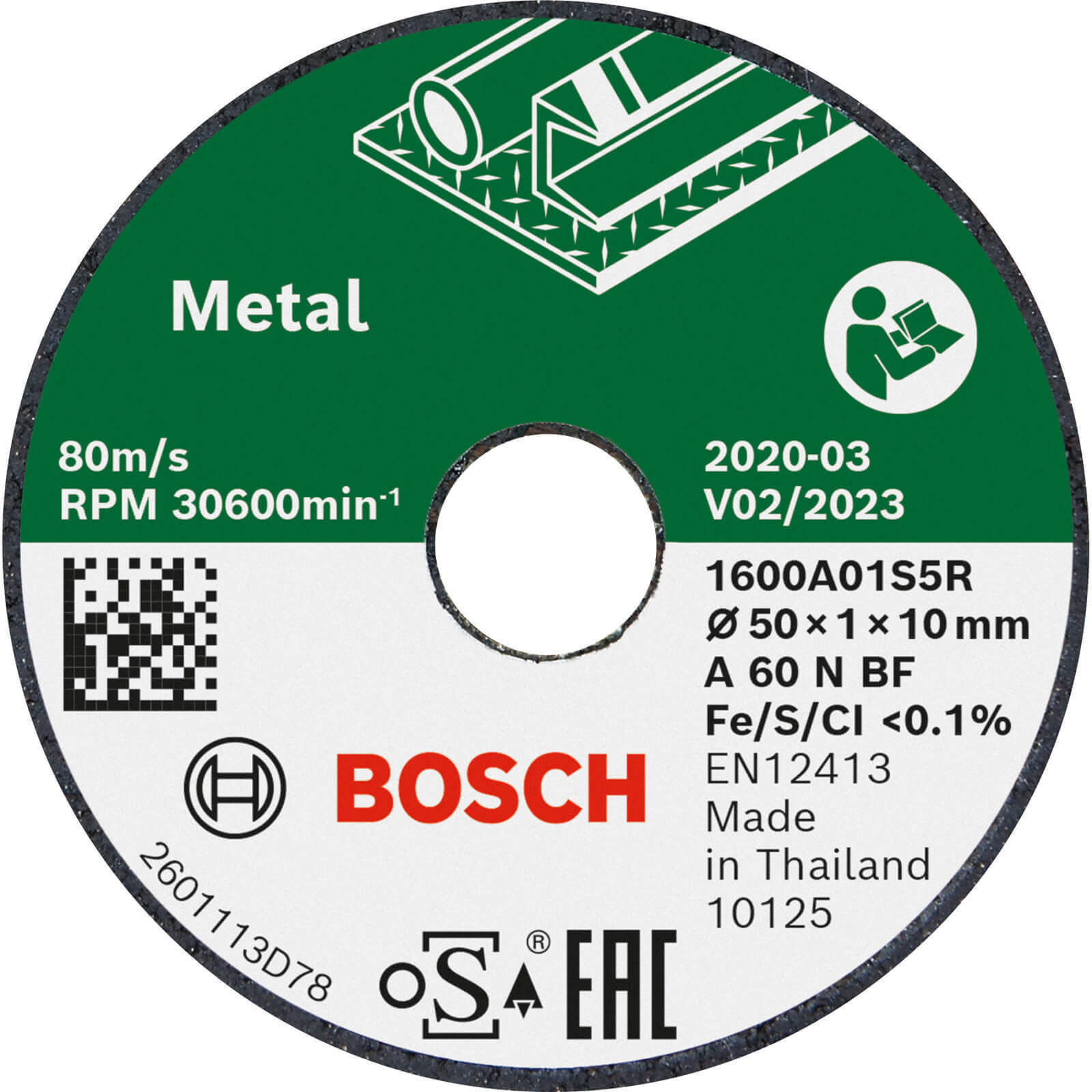 Bosch Bonded Cutting Disc for EASYCUTandGRIND 50mm 1mm Pack of 3 | Compare The Build