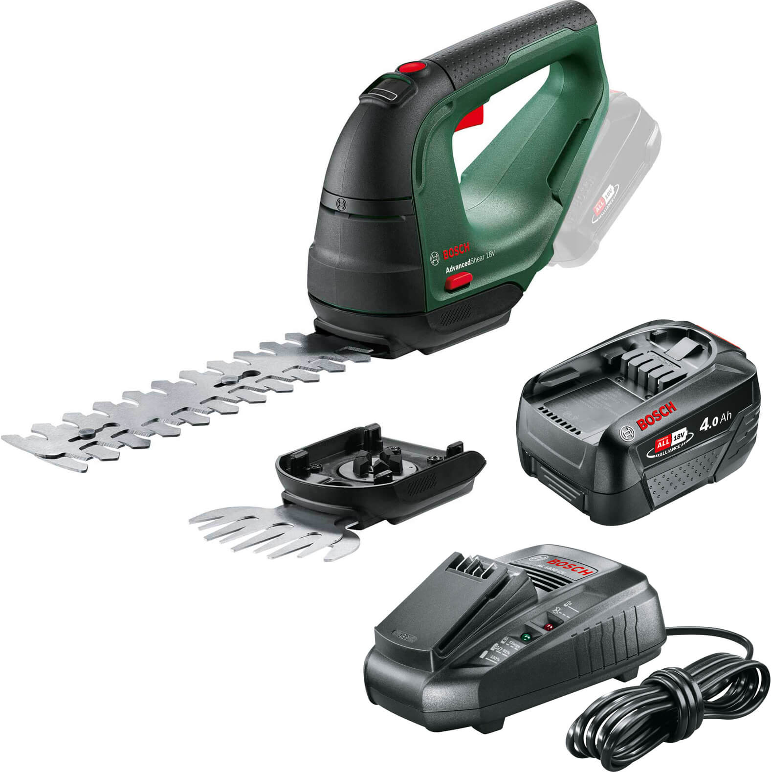 Bosch ADVANCEDSHEAR 18v Cordless Grass and Shrub Shears 1 x 4ah Li-ion Charger Price Comparisons | Compare The Build