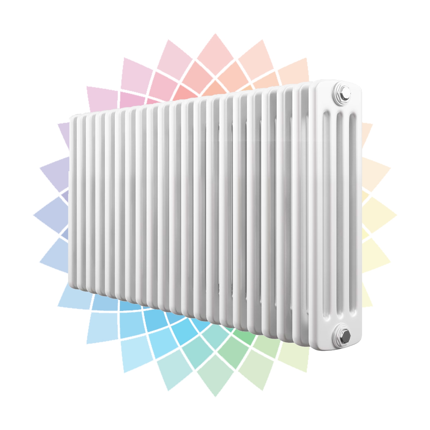 Apollo Roma 4 Column Horizontal Radiator, Custom Colour, 600mm x 1421mm | Compare The Build