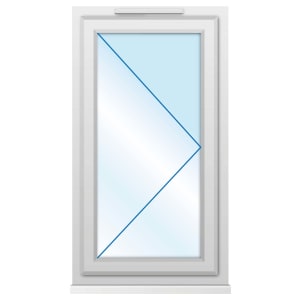 Euramax uPVC White Right Side Hung Casement Window - 610 x 1010mm Price Comparisons | Compare The Build