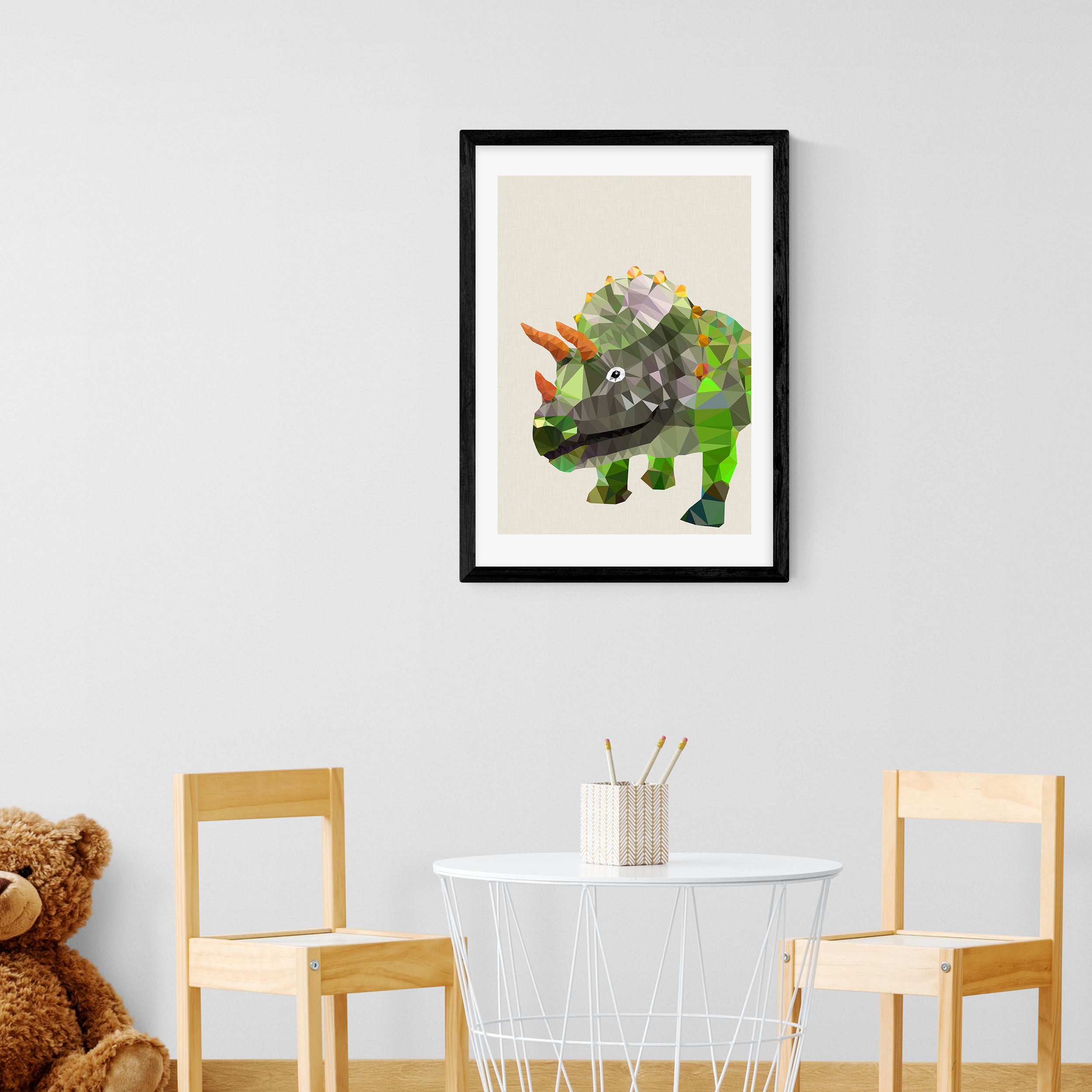 East End Prints Triceratops Print MultiColoured Price Comparisons | Compare The Build