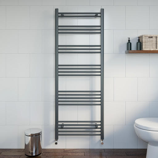 DuraTherm Heated Towel Rail Anthracite 1600 x 600mm Flat Price Comparisons | Compare The Build