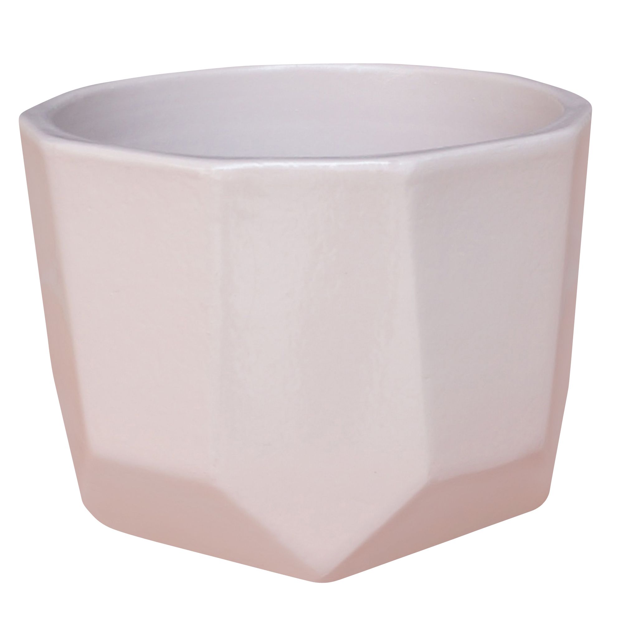 GoodHome Cahto Pink Ceramic Hexagonal Plant Pot (Dia)13Cm Price Comparisons | Compare The Build