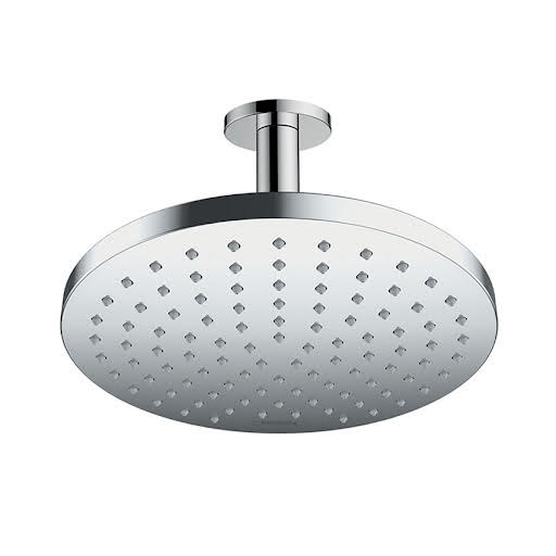 hansgrohe Vernis Blend Ceiling Round Drencher Shower Head 200mm Low Pressure - Chrome 100mm Arm Price Comparisons | Compare The Build