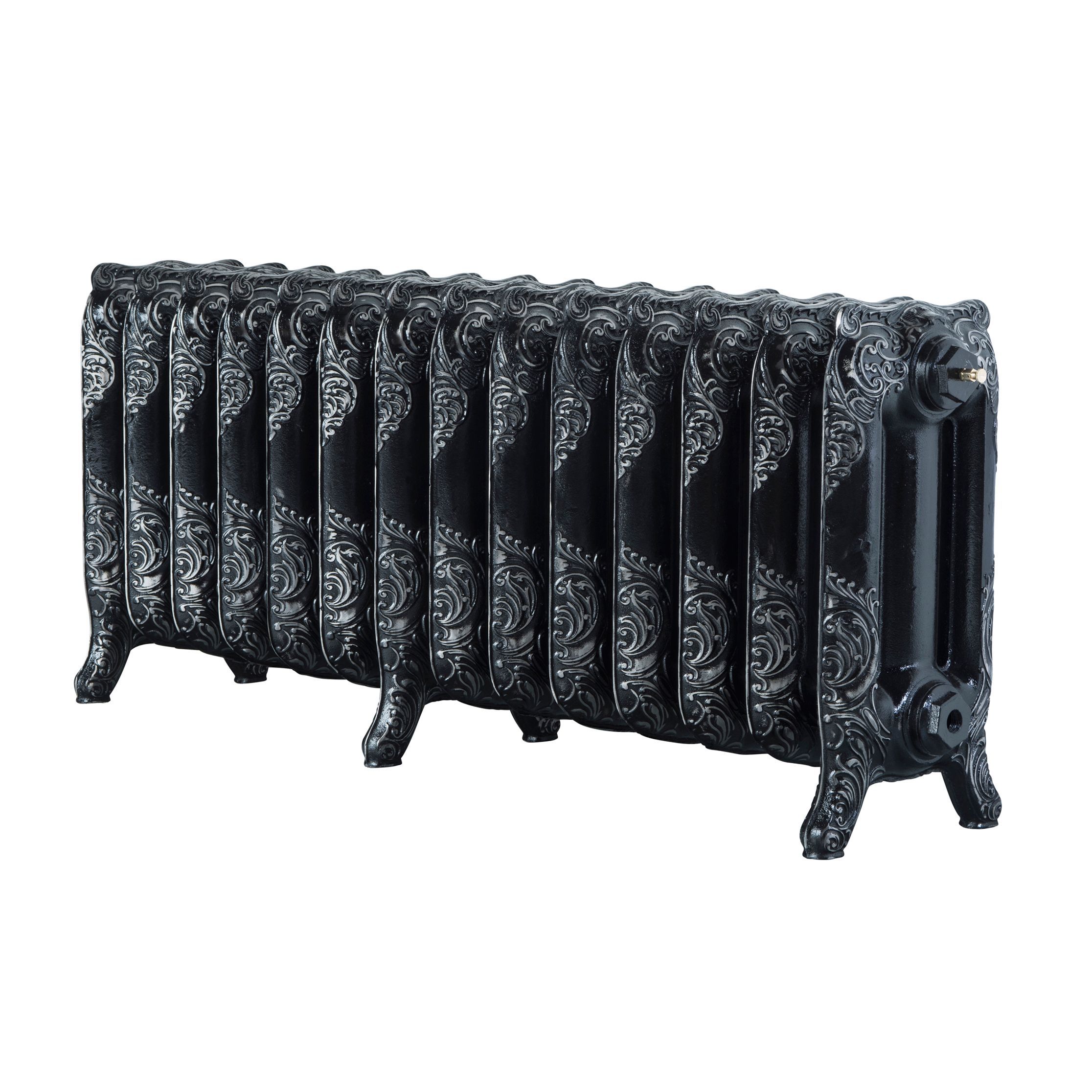 Arroll Montmartre 3 Column Radiator, Black & Silver (W)1154mm (H)470mm Price Comparisons | Compare The Build