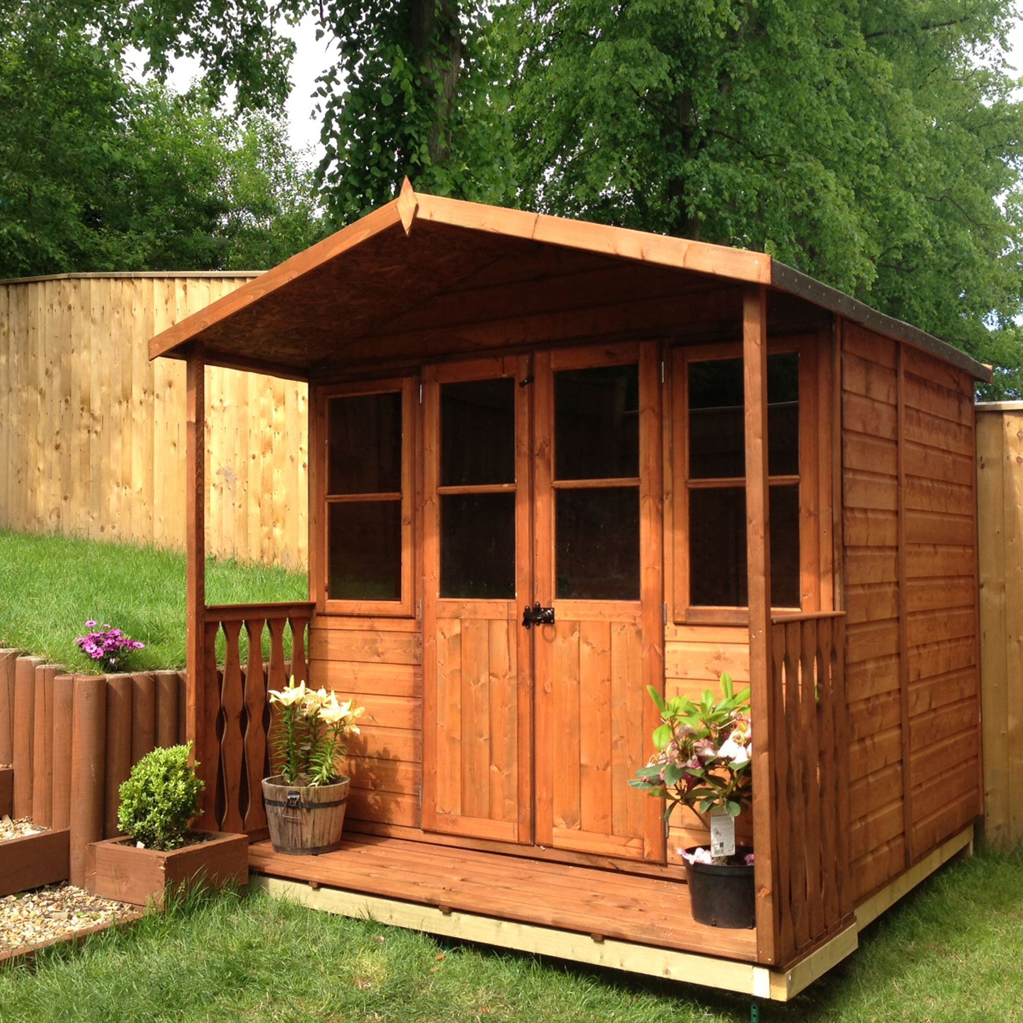 Shire Houghton 7X5 Apex Shiplap Wooden Summer House Price Comparisons | Compare The Build