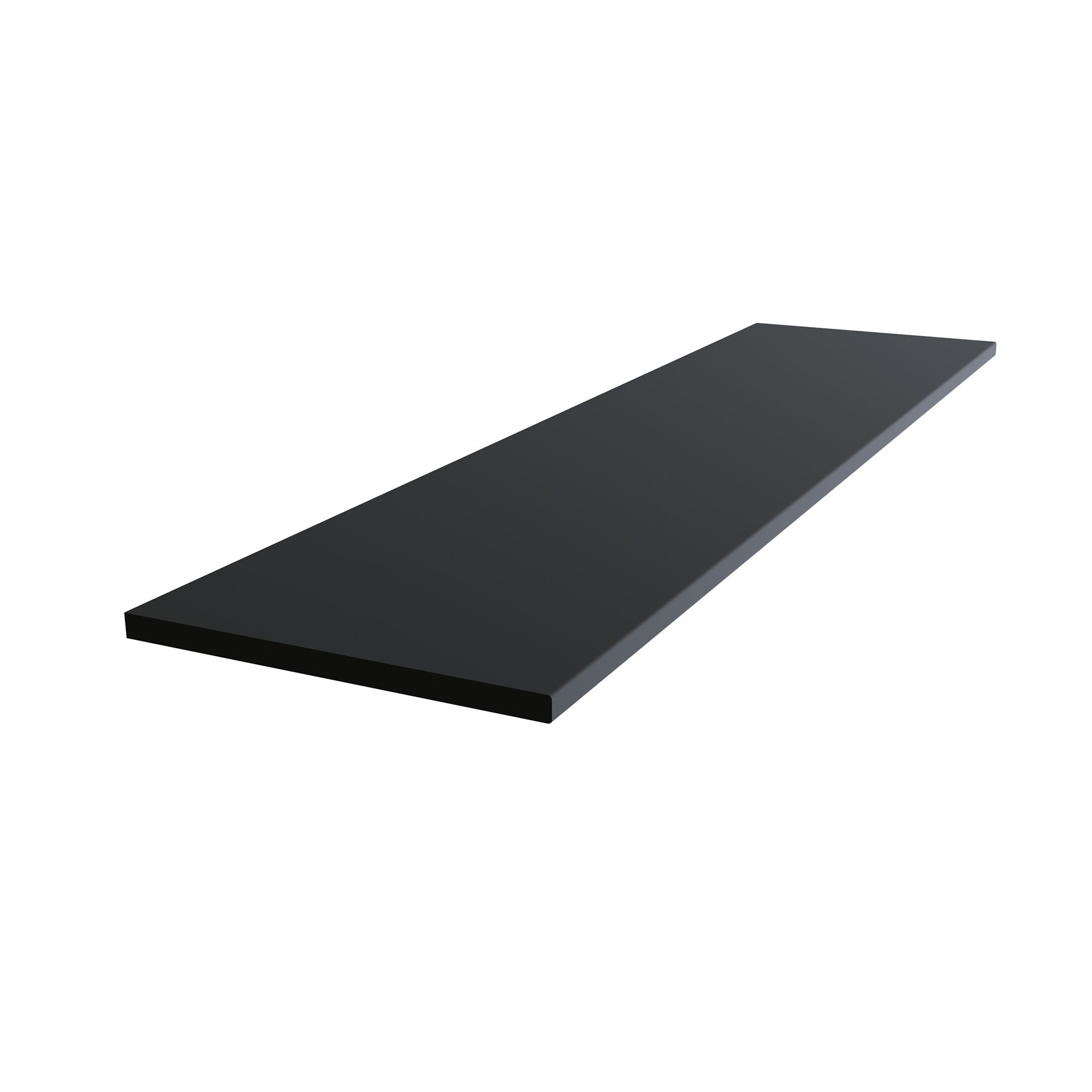 24mm High Gloss Black Glitter Effect Round Edge Chipboard & Laminate Worktop (L)1.5M | Compare The Build