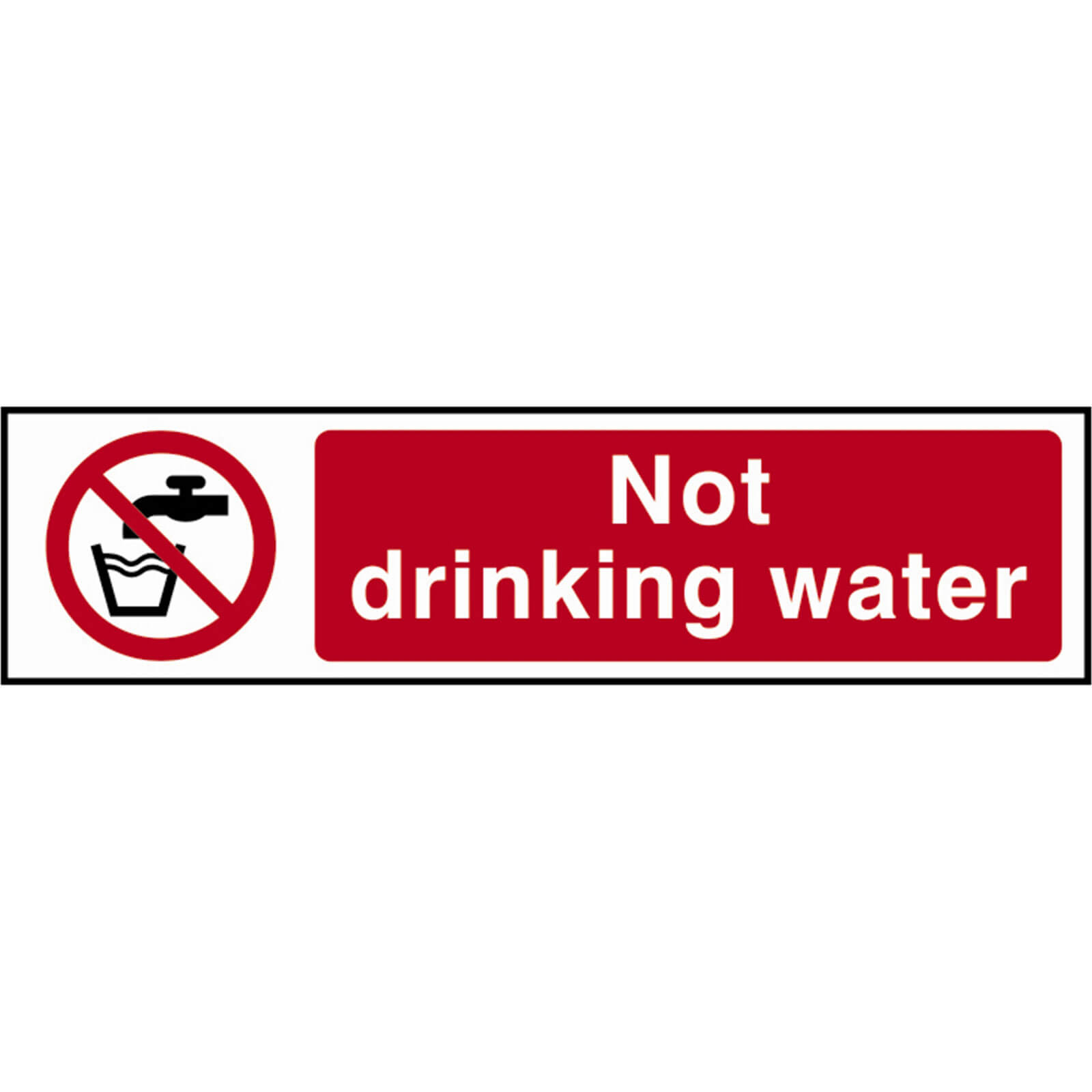 Scan Not Drinking Water Sign 200mm 50mm Standard Price Comparisons | Compare The Build