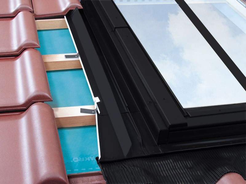 FAKRO EZV-A/C B1/2/12 Vertical Twin Conservation Flashing For Up To 45mm Interlocking Tiles - 134cm x 98cm Price Comparisons | Compare The Build