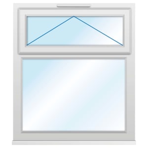 Euramax uPVC White Top Hung Casement Window 905x1160mm Price Comparisons | Compare The Build