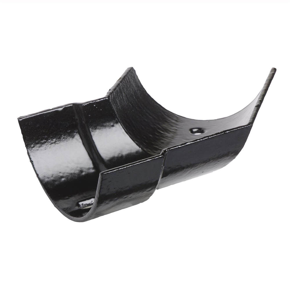 Cast Iron Half Round Gutter Left Hand Angle - 135 Degree x 150mm Black Price Comparisons | Compare The Build