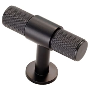 Carlisle Brass FTD701MB Knurled Cabinet T-Bar Knob - Matt Black | Compare The Build