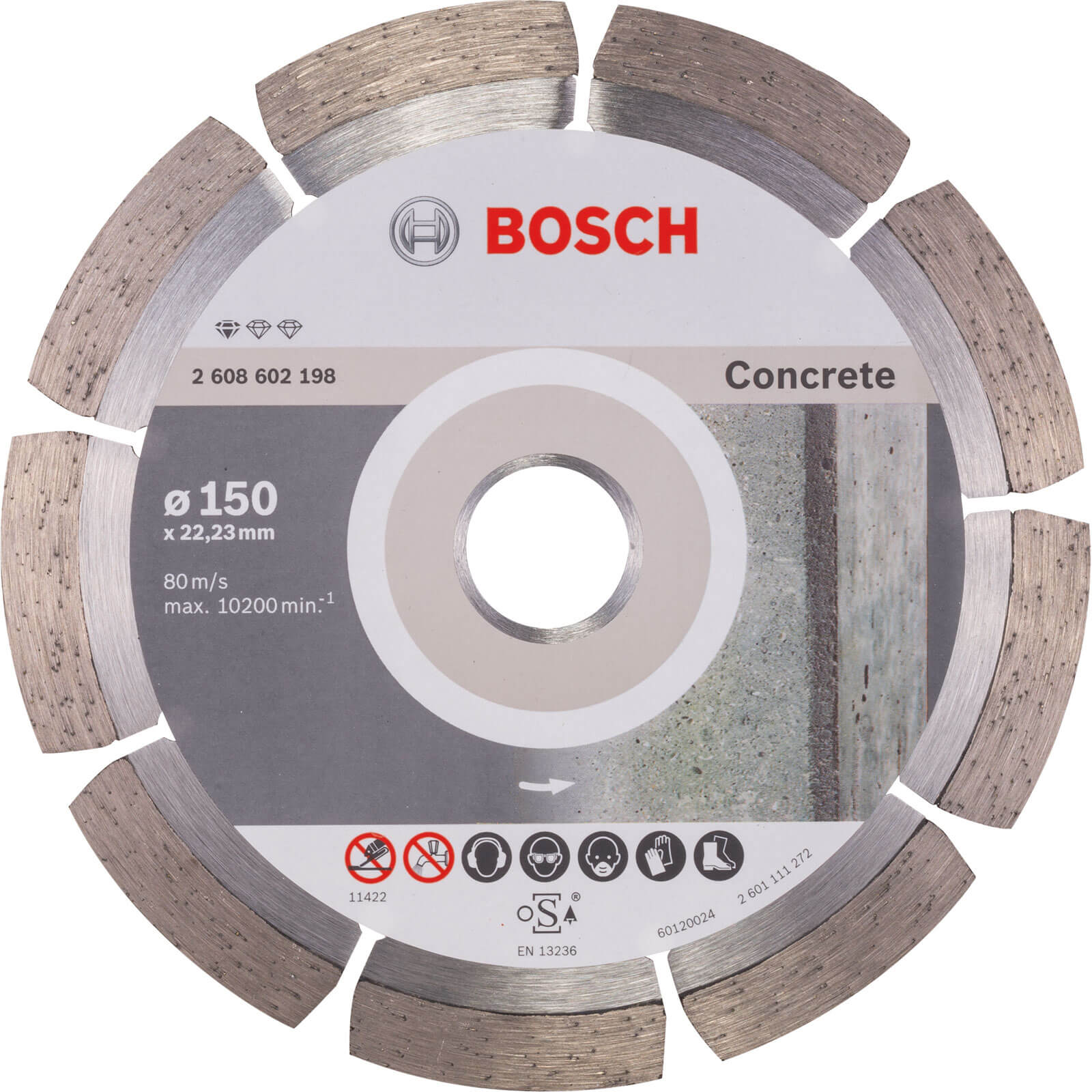 Bosch Standard Concrete Diamond Cutting Disc 150mm | Compare The Build