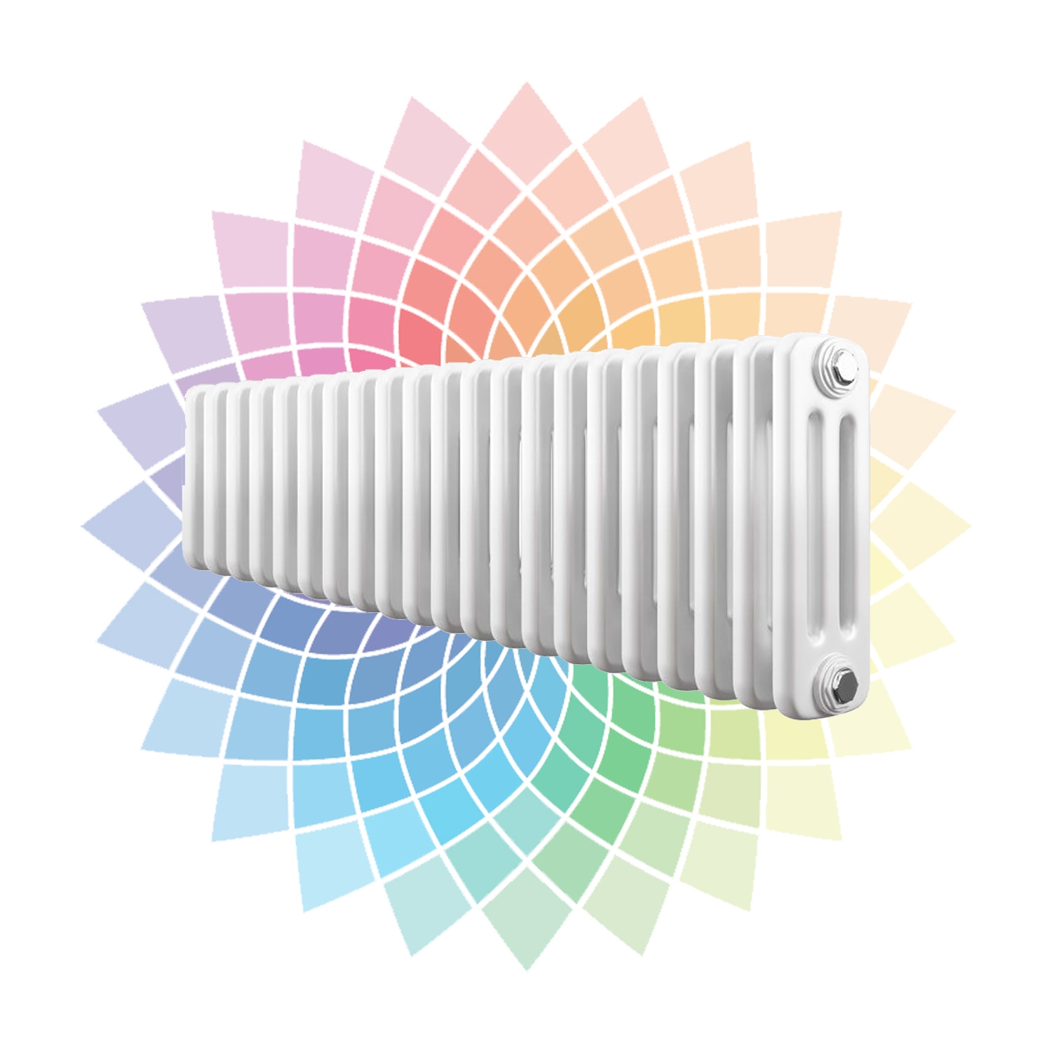 Apollo Roma 3 Column Horizontal Radiator, Custom Colour, 300mm x 1189mm | Compare The Build