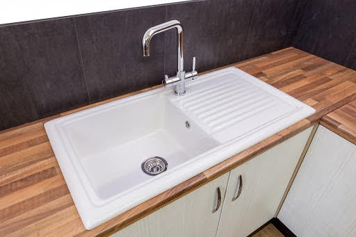 Reginox White Ceramic Inset 1 Bowl Kitchen Sink With Waste RL304CW Price Comparisons | Compare The Build