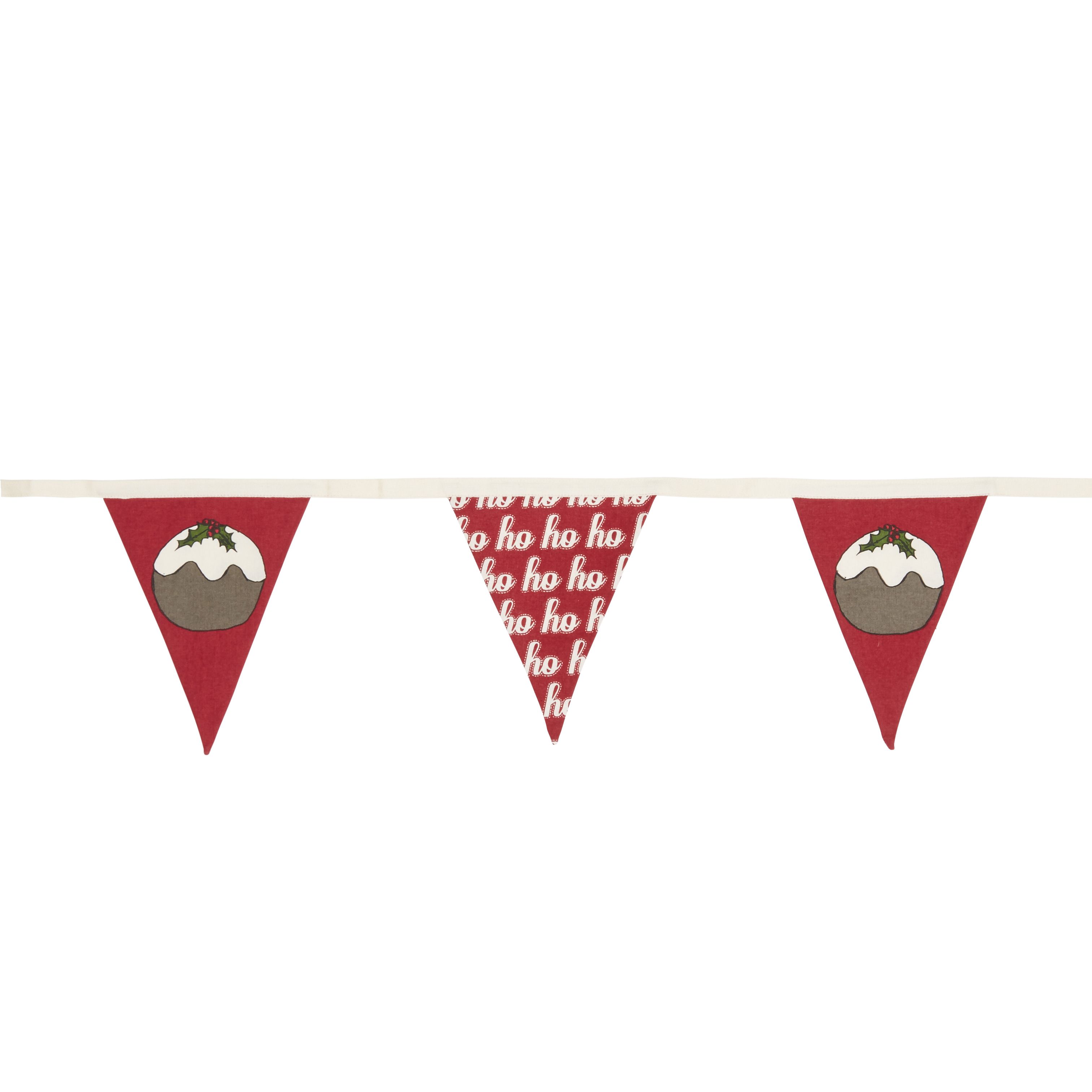 Colours Christmas Pudding Decorative Bunting, (L)3M Price Comparisons | Compare The Build