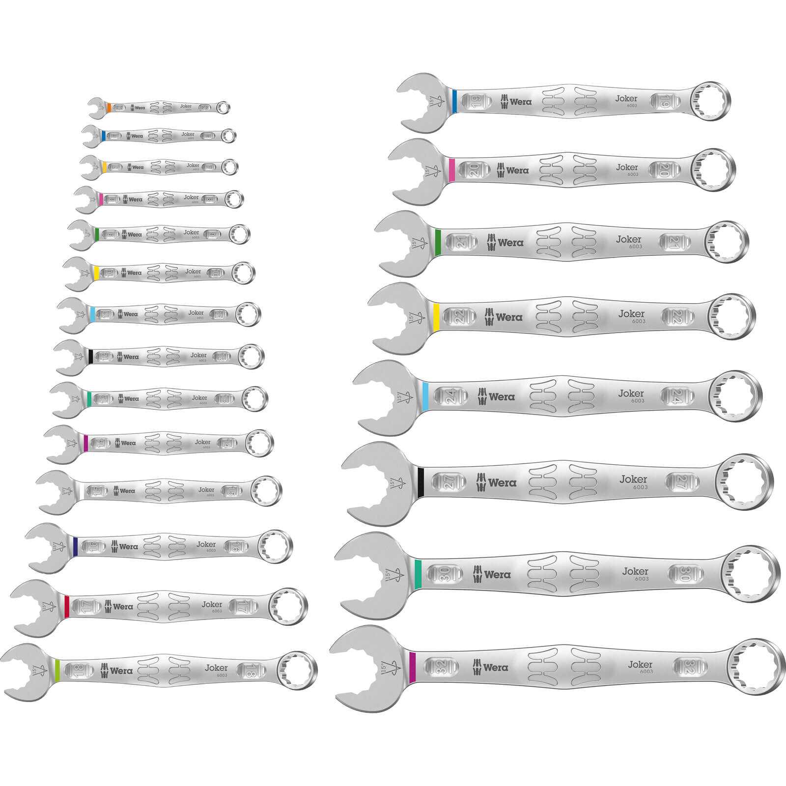 Wera 22 Piece Joker Ratchet Combination Spanner Set Price Comparisons | Compare The Build