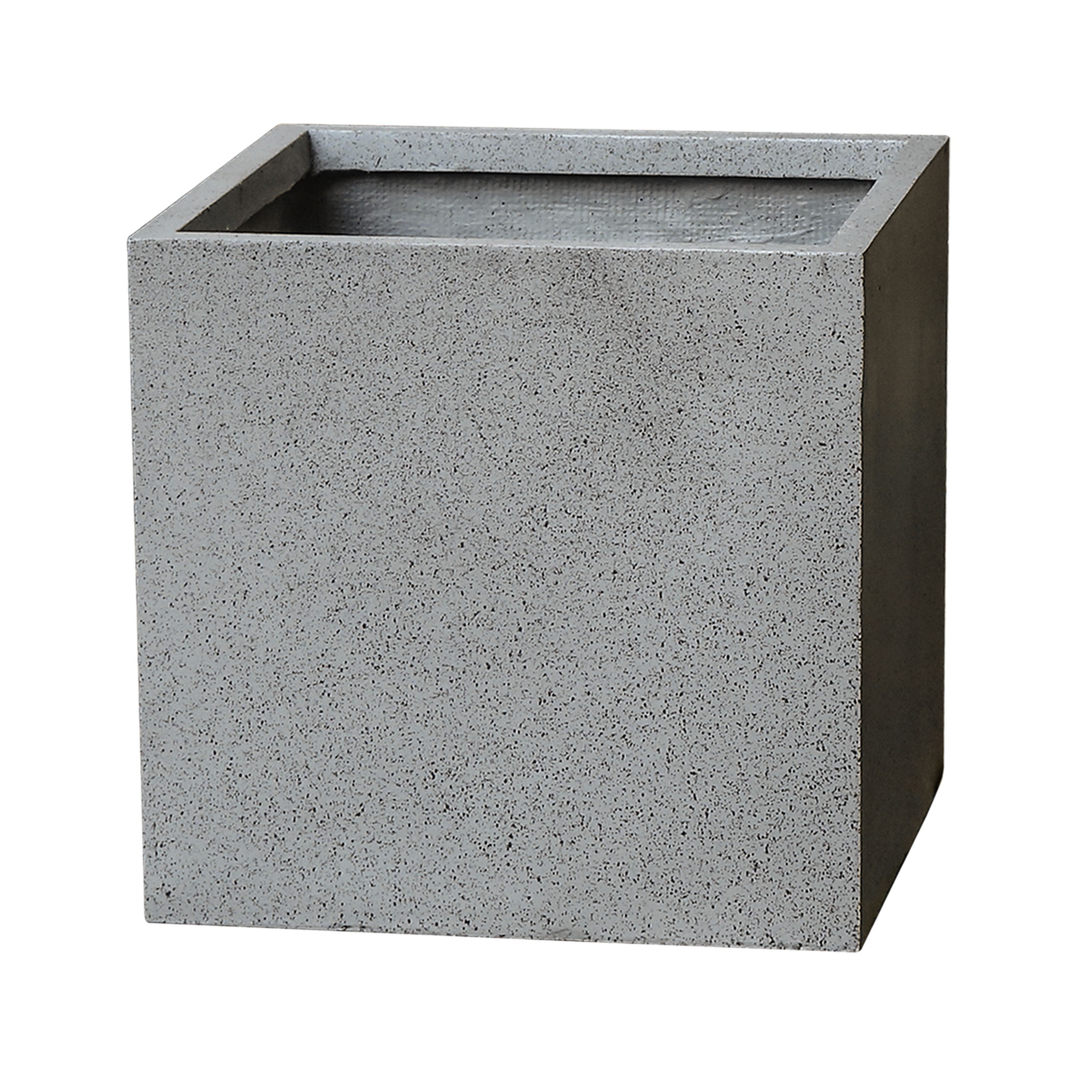 Verve Abava Grey Terrazzo Square Planter 30Cm Price Comparisons | Compare The Build