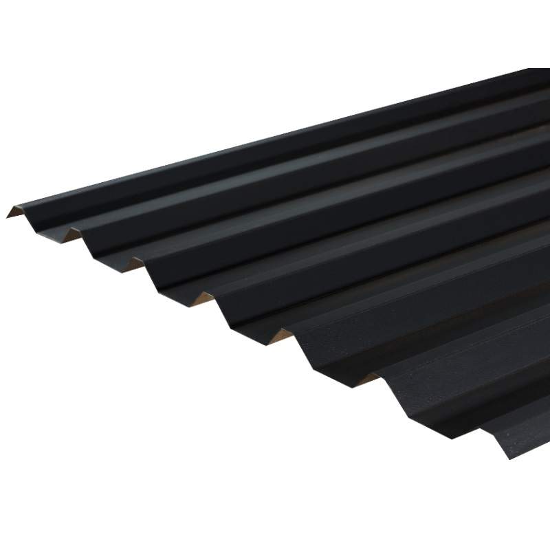 Cladco 34/1000 Box Profile PVC Plastisol Coated 0.7mm Metal Roof Sheet Slate Blue - 2000mm Galvanised Steel R34A7SB-2000 Price Comparisons | Compare The Build