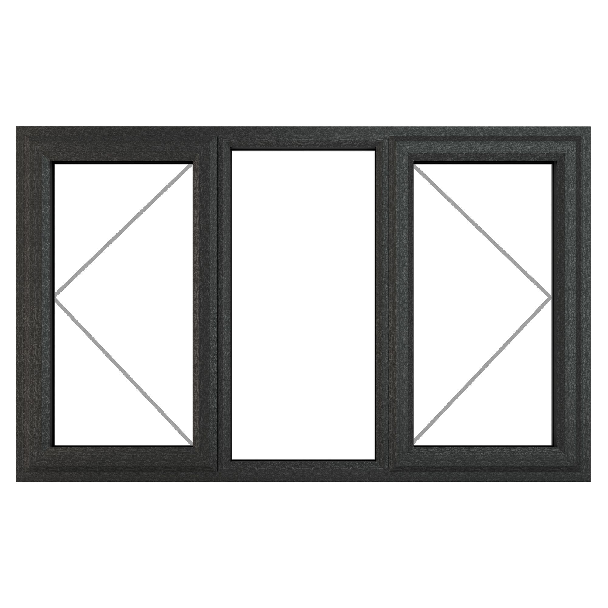 GoodHome Clear Double Glazed Grey Upvc Lh & Rh Window, (H)1190mm (W)1770mm Price Comparisons | Compare The Build