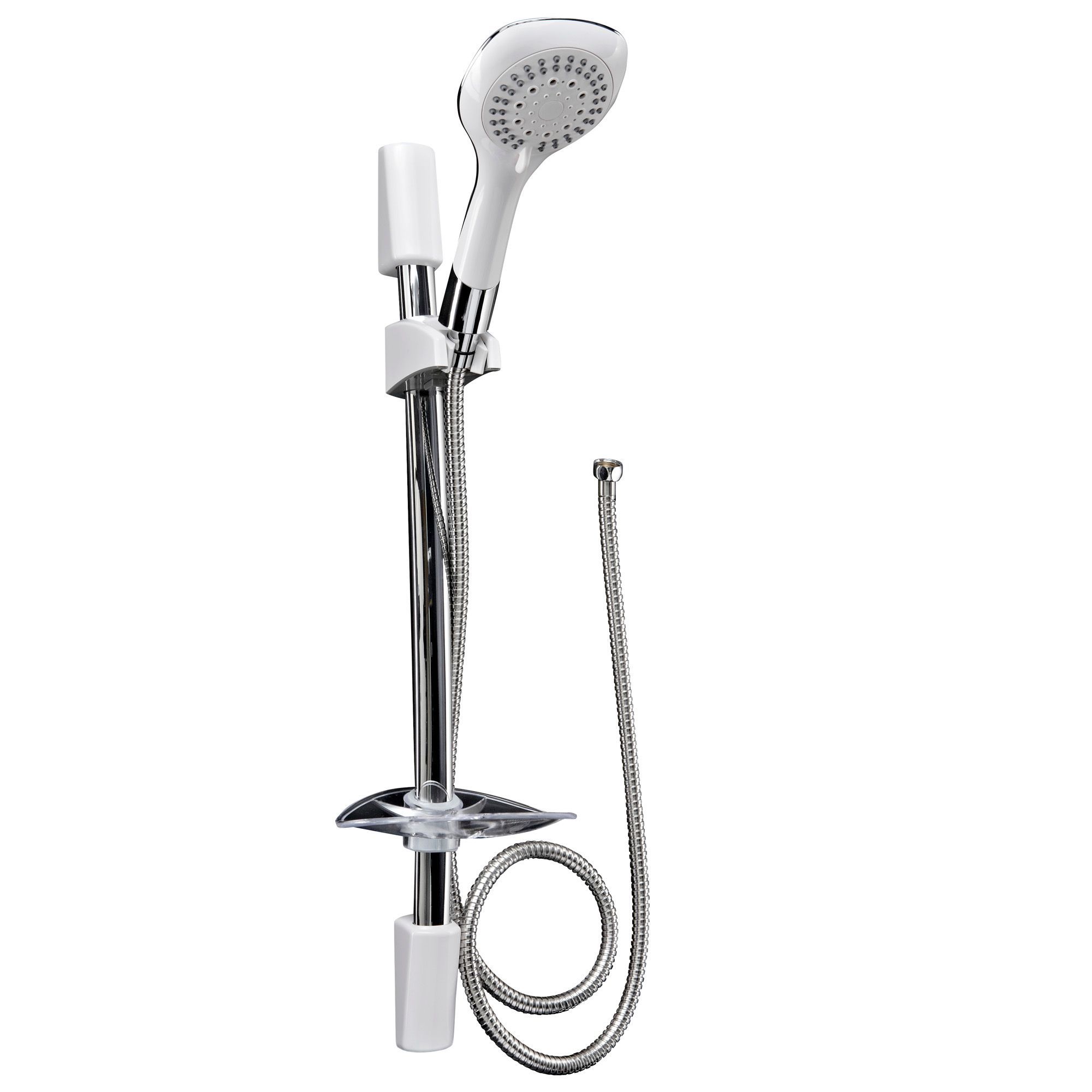 Aqualona Aquacapri 5 Spray Mode White Chrome Effect Shower Kit Price Comparisons | Compare The Build