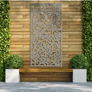Honeysuckle Stone Grey Decorative Garden Screen - 1800 x 900mm Price Comparisons | Compare The Build