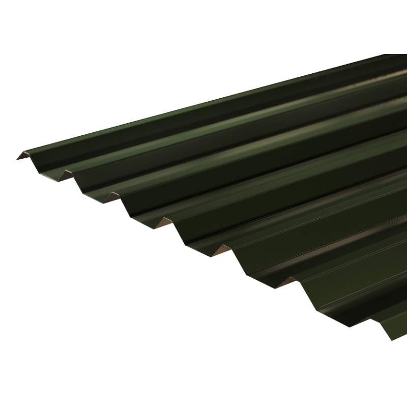 Cladco 34/1000 Box Profile Polyester Paint Coated 0.7mm Metal Roof Sheet Juniper Green - 2900mm Galvanised Steel R34B7JG-2900 Price Comparisons | Compare The Build